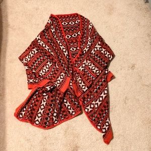 Tribal print cardigan